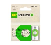 GP Batteries ReCyko 3000 C - Batería Ni-Mh (1,2 V, 2 unidades)