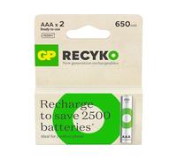 GP Batteries ReCyko 650 AAA Slim Pen - Batería Ni-Mh (1,2 V, 2 unidades)