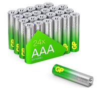 GP Battery Pilas alcalinas AAA de Larga duración (LR03 1,5 V) para mandos a Distancia, Relojes, Juguetes y linternas, Paquete de 24 Pilas AAA fiables para el hogar