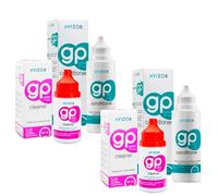 GP Cleaner 2x30 ml + GP Conditioner 2x120 ml - Pack Ahorro - Limpiador y Acondicionador Diario de Lentes de Contacto rígidas y gas-permeables | Desengrasante y Humectante | Limpieza Completa