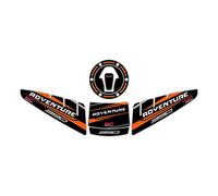 GP Kompozit Para 390 Adventure 2020-2022 - Juego de almohadillas de tanque compatibles negro-naranja