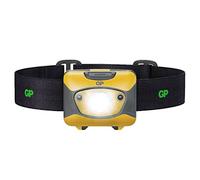 GP Linterna frontal LED CH46 Discovery | Linterna frontal de 300 lúmenes - Linterna de cabeza con luz frontal, sensor de movimiento, color amarillo