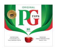 GP Pg Tip - Té negro, 80 sobres | Té negro inglés de sabor intenso, refrescante y con cuerpo, ideal para el desayuno o la merienda.