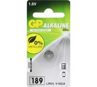 GP Pila de Botón Alcalina 189 (V10GA / L1130), blíster de 1