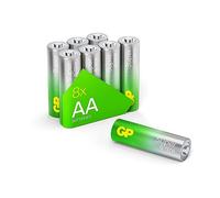 GP - Pilas alcalinas AA Mignon, LR06, 1,5 V, 8 Unidades, Ideal para la alimentación de Dispositivos de Uso Diario - La Nueva tecnología G-Tech