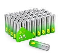 GP Pilas alcalinas AA Mignon, LR06, 1,5 V, 40 Unidades, Ideal para la alimentación de Dispositivos de Las Necesidades diarias, la Nueva tecnología G-Tech