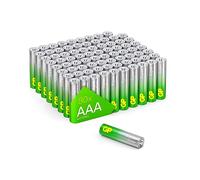 GP Pilas alcalinas AAA Micro, LR03, 1,5 V, 80 Unidades, Ideal para la alimentación de Dispositivos de Las Necesidades diarias, la Nueva tecnología G-Tech
