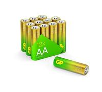 GP Pilas alcalinas Ultra AA 1,5 V (Mignon, LR6), Nueva tecnología G-Tech Longlife, Ideal para Aplicaciones de bajo Consumo de energía, 12 Pilas AA Ultra alcalinas