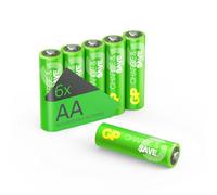 GP Pilas Recargables AA Batteries, Paquete de 6 Pilas - Alta Capacidad