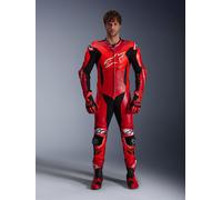 Alpinestars GP Plus V4 Sprint, traje de cuero 1pcs. 56 male Rojo Neón/Rojo/Blanco/Negro