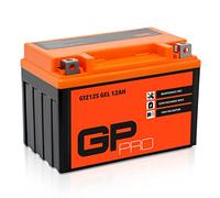 GP-PRO GTZ12S 12V 12Ah GEL Batería de arranque (compatible con YTZ12S / YTZ14S) (Sin necesidad de mantenimiento/Sellado) Moto Acumulador para p. ej. Honda