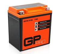 GP-PRO GB10L-B - Batería de arranque para scooter y motos, 12V, 11Ah, parecido a YB10L-B / YB10L-B2, sin necesidad de mantenimiento