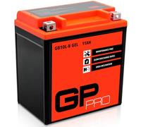 GP-PRO GB10L-B 12V 11Ah GEL Batería de arranque (compatible con YB10L-B / YB10L-B2) (Sin necesidad de mantenimiento/Sellado) Scooters y Motos Acumulador