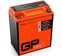 GP-PRO GB12A-A 12V 12Ah GEL Batería de arranque (compatible con YB12A-A / 51211) (Sin necesidad de mantenimiento/Sellado) Moto Acumulador