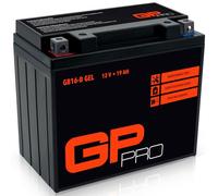 GP-PRO GB16-B 12V 17Ah GEL Batería de arranque (compatible con YB16-B / 51912) (Sin necesidad de mantenimiento/Sellado) Moto Acumulador para p. ej. Harley Davidson