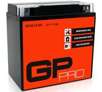 GP-PRO GB16CL-B 12V 19Ah GEL Batería de arranque (compatible con YB16CL-B / CB16CL-B) (Sin necesidad de mantenimiento/Sellado) Moto Acumulador