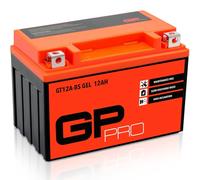 GP-PRO GT12A-BS - Batería de arranque para motos, 12V, 10Ah, parecido a YT12A-BS / YTX12A-BS, sin necesidad de mantenimiento