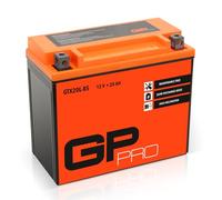 GP-PRO GTX20L-BS - Batería de arranque para motos, 12V, 20Ah, parecido a YTX20L-BS / YTX20HL-BS, sin necesidad de mantenimiento