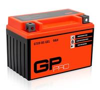 GP-PRO GTX9-BS - Batería de arranque para scooter y motos, 12V, 9Ah, parecido a YTX9-BS / 50812, sin necesidad de mantenimiento