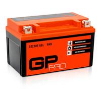GP-PRO GTZ10S - Batería de arranque para motos, 12V, 9Ah, parecido a YTZ10S / YTZ10-BS, sin necesidad de mantenimiento
