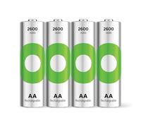 GP RECYKO - Batería AA (NiMH, 2600 mAh, 1,2 V, 4 Unidades)