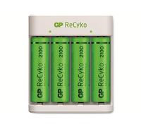GP - ReCyko Battery Charger E411 USB - Incl. 4 x AA 2100 mAh Batteries