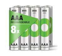 GP RECYKO - Pilas AAA (850 mAh, 1,2 V, 8 Unidades)