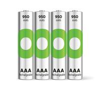 GP RECYKO - Pilas AAA (NiMH, 950 mAh, 1,2 V, 4 Unidades)