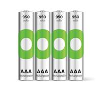 GP RECYKO - Pilas AAA (NiMH, 950 mAh, 1,2 V, 4 Unidades)