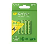 GP ReCyko - Pilas Recargables AAA de 850 mAh (850 mAh, 850 mAh)