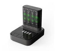 GP P461 USB 4AA - Cargador de sobremesa, con base, NiMH, incl. 4x AA 2000 mAh
