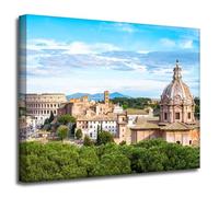 GP TONER Cuadro Lienzo Arquitectura Roma Italia 50X40 cm