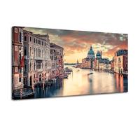 GP TONER Cuadro Lienzo Arquitectura Venecia Cielo 120X60 Italia Atardecer