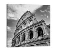GP TONER cuadro lienzo Coliseo Roma blanco y negro 40x40