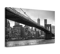 GP TONER Cuadro Puente de Manhattan Blanco y Negro 90X60