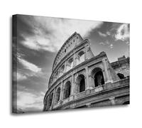 GP TONER Lienzo Cuadro Roma Coliseo Blanco y Negro 70X50