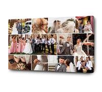 GP TONER Lienzo Personalizado Collage de Fotos Con Tu Foto Horizontal - Impreso Sobre Bastidor - Decorativo Tamaño 70x50 cm