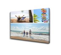 GP TONER Lienzo Personalizado Collage de Fotos Con Tu Foto Horizontal - Impreso Sobre Bastidor - Decorativo Tamaño 50x40 cm