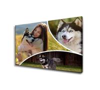 GP TONER Lienzo Personalizado Collage de fotos Lienzo Personalizado con tu Foto horizontal Lienzo impreso sobre bastidor lienzos Decorativos tamaño 100x70 cm