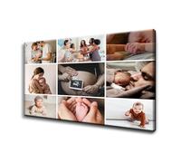 GP TONER Lienzo Personalizado Collage de fotos Lienzo Personalizado con tu Foto horizontal Lienzo impreso sobre bastidor lienzos Decorativos tamaño 100x70 cm