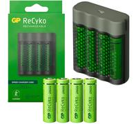 Gp USB Cargador de Batería Aa / AAA + 4 Pilas-Aa 2600mAh Mignon Schnell-Lader