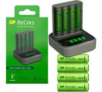Gp USB Docking Cargador de Batería Aa / AAA + 4 Pilas-Aa Pilas Mignon