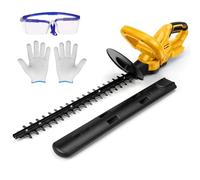 Gpaentsn Cortasetos inalámbrico compatible con batería DeWalt de 20 V máximo, recortadora de arbustos de motor sin escobillas de 51 cm, recortadora de setos eléctrica ligera para jardín, patio