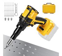 Gpaentsn Pistola remachadora inalámbrica compatible con batería Dewalt de 20 V máximo, kit de pistola de remache de motor sin escobillas para remaches de aluminio de 1/8 pulgadas, 5/32 pulgadas, 3/16