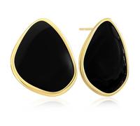 GPASTG Delicados aretes de tuerca cuadrados de oro de 14 quilates con forma de lágrima, diseño de mariposa, estilo vintage de los años 70 y 80, aretes colgantes geométricos para mujer, Mediano, Metal