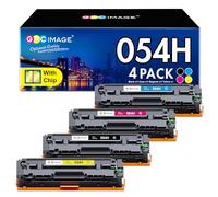 GPC IMAGE 054H 054 Compatible para Canon 054H Toner para i-SENSYS MF643Cdw MF641Cw MF645Cx MF642Cdw MF644Cdw MF641CW LBP622Cdw MF640 LBP620 (Negro Cián Amarillo Magenta, 4-Pack)