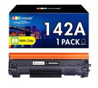 GPC Image 142A con chip tóner compatibles para HP142A W1420A 142X W1420X para Laserjet Pro M110w M110 MFP M140w M140 M139w M139 (1 negro)
