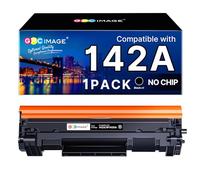 GPC Image 142A W1420A - Cartucho de tóner Compatible con HP 142A W1420A 142X W1420X para HP Laserjet MFP MFP M110 M110w M110we M140 M140w M140we M139 M139w M139we (Negro, 139we Pack sin Chip)