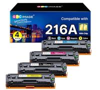 GPC Image 216A - Tóner Compatible para 216A W2410A W2411A W2412A W2413A para Color Laserjet Pro MFP M183fw M182n M183fdw M182 M182nw M155 (1 Negro, 1 Cian, 1 Magenta, 1 Amarillo) -Pack, con Pub CE