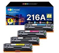 GPC IMAGE 216A W2410A Con Chip Compatible con HP 216A Color Laserjet Pro MFP M183fw M182nw M182n M155a M155nw M183 M182 M155 W2410A W2411A W2412A W2413A (Negro Cian Amarillo Magenta 4 Paquete de